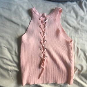 Pink crop too
